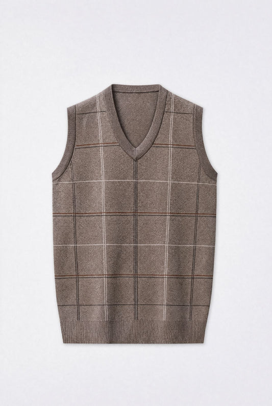 Dundee Geometric Knit Vest