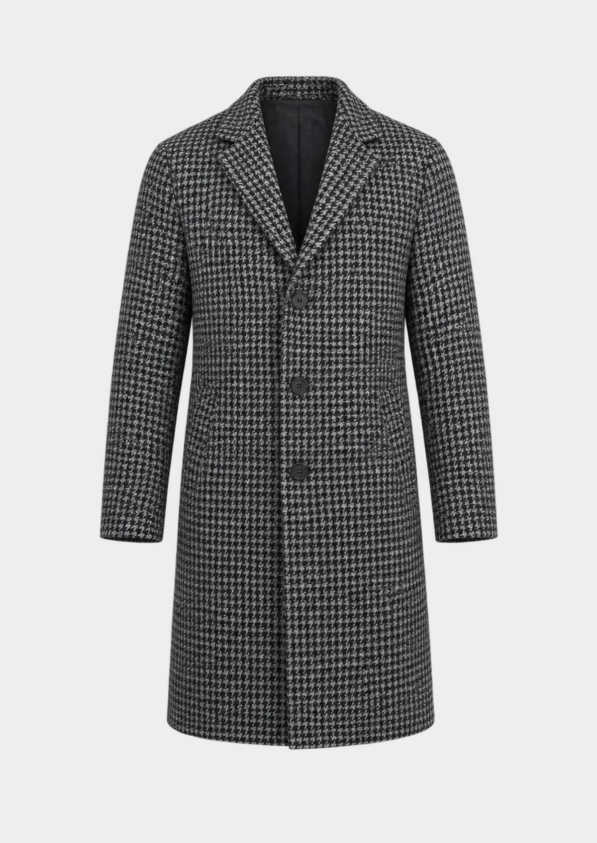 Edinburgh Check Overcoat, front view