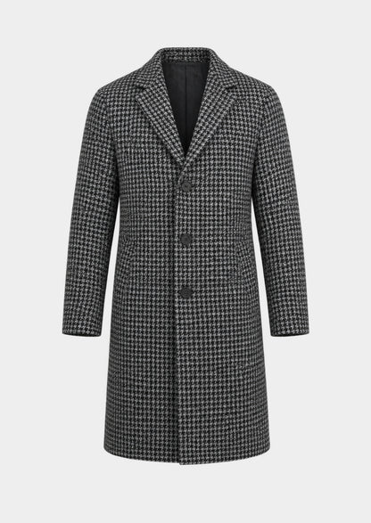 Edinburgh Check Overcoat, front view