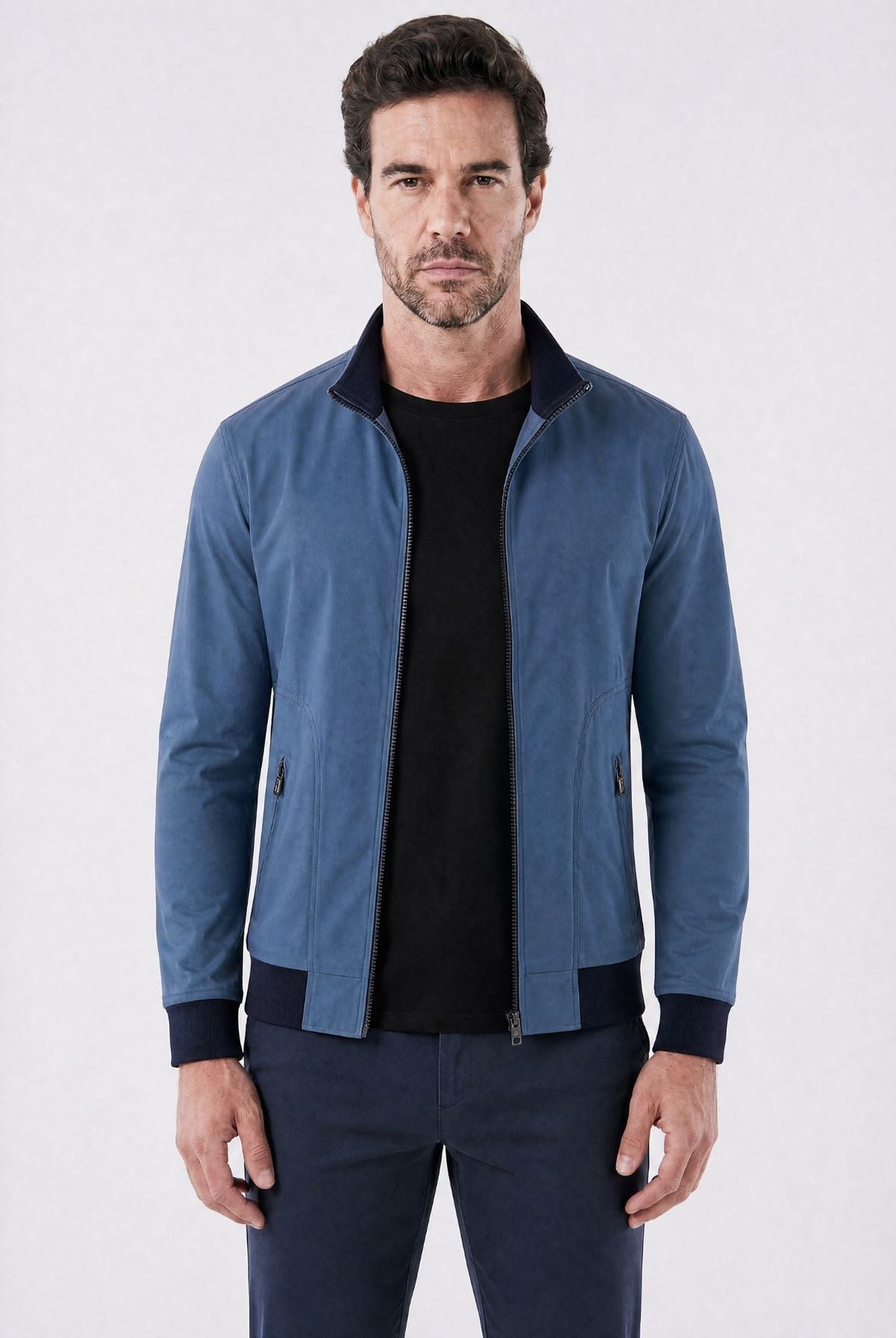 Ferrara Plaid-Lined Bomber
