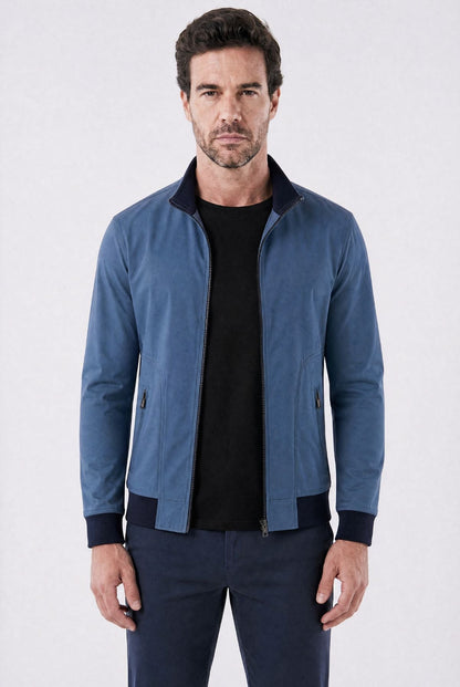 Ferrara Plaid-Lined Bomber