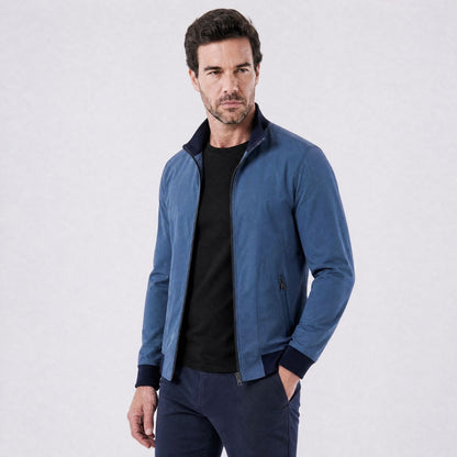 Ferrara Plaid-Lined Bomber
