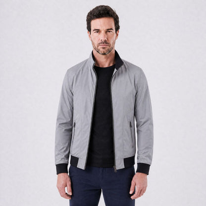 Ferrara Plaid-Lined Bomber