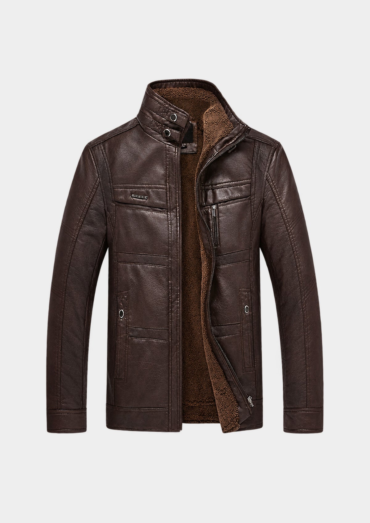 Chaqueta Geilo de piel, vista frontal