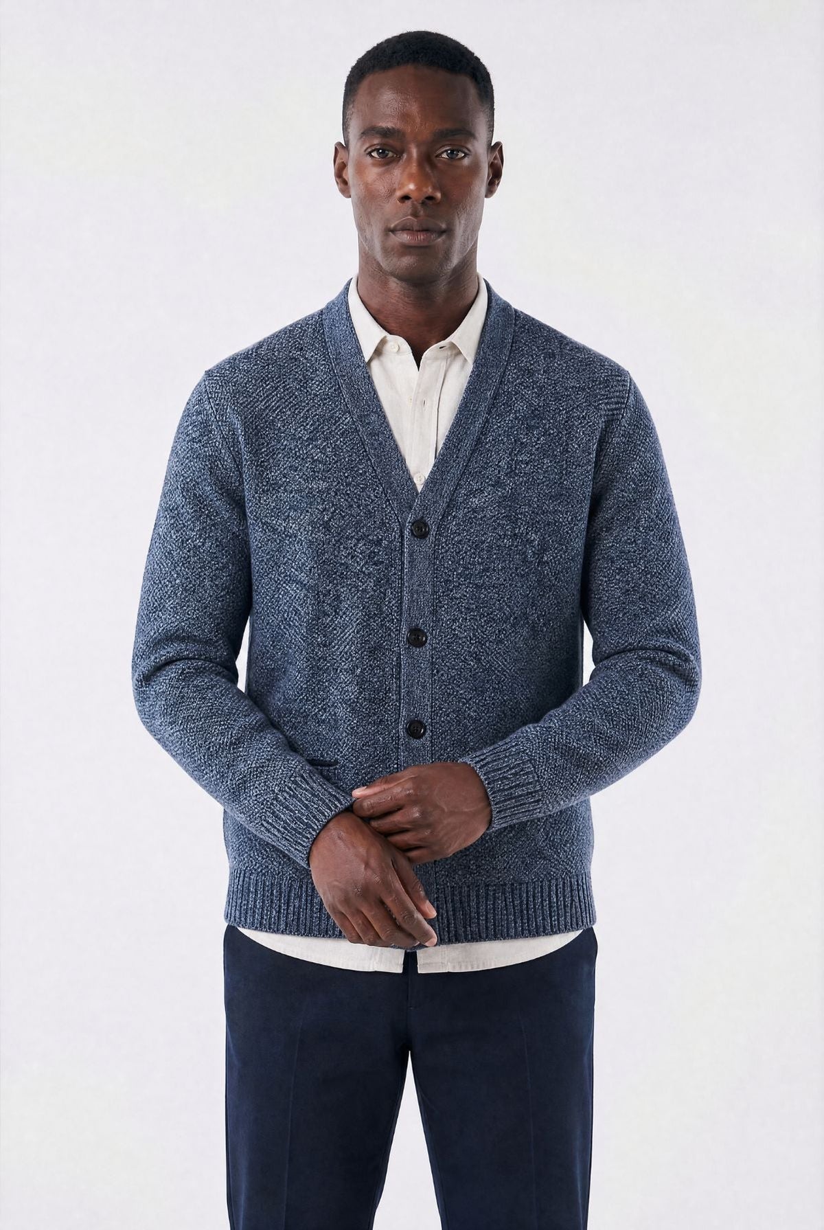 Kendal Plaid-Lined Cardigan