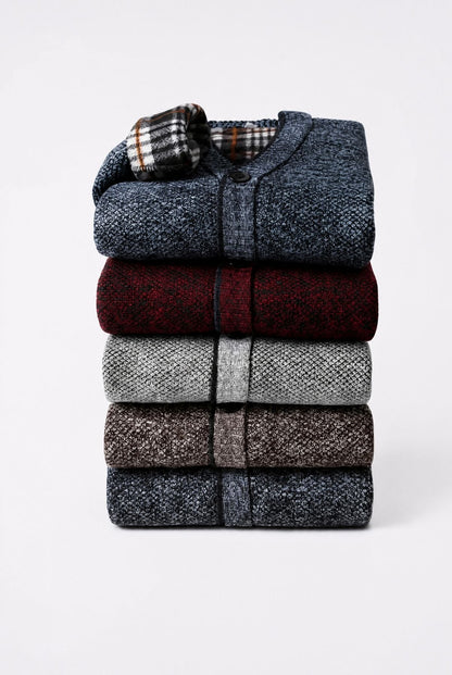 Kendal Plaid-Lined Cardigan