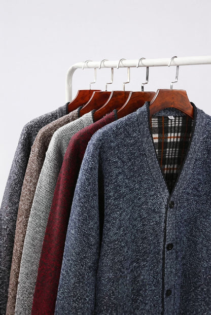 Kendal Plaid-Lined Cardigan
