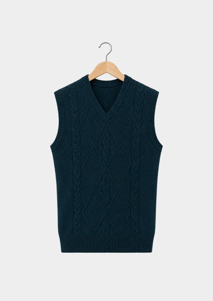 Pull sans manches Kinsale texturé, vue de face