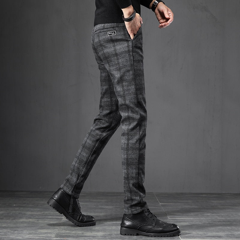 Pantalon de costume Lecco à carreaux