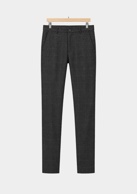 Lecco Check Tailored Trousers, front view