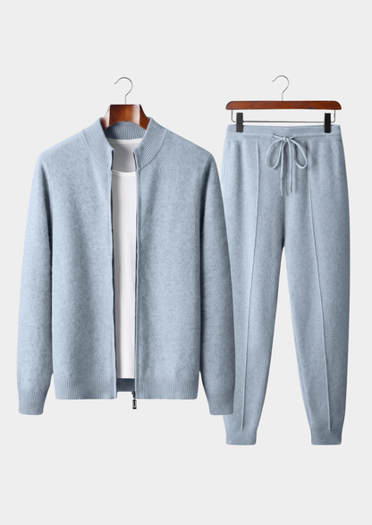 Pure Extra-Fine Merino Wool Light Blue Luzzo Set, view 1