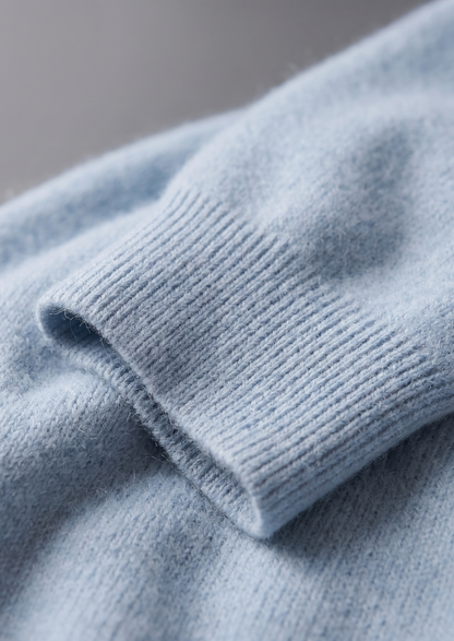 Pure Extra-Fine Merino Wool Light Blue Luzzo Set, view 4