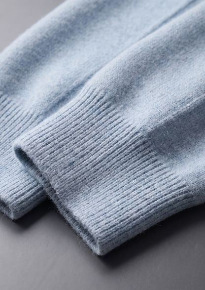 Pure Extra-Fine Merino Wool Light Blue Luzzo Set, view 7