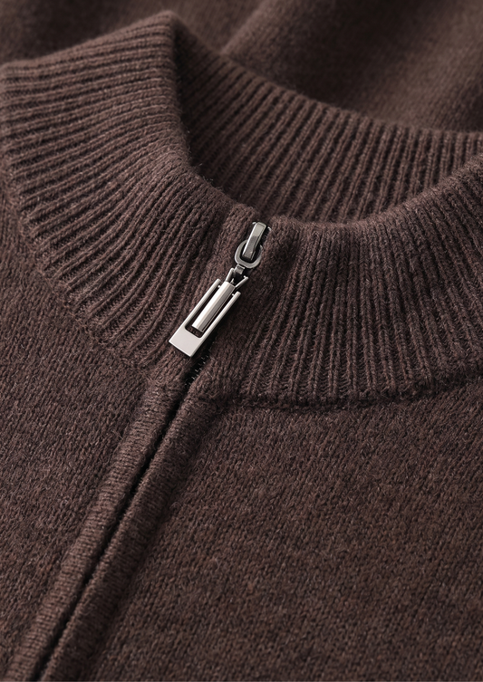 Pure Extra-Fine Merino Wool Dark Brown Luzzo Set, view 2
