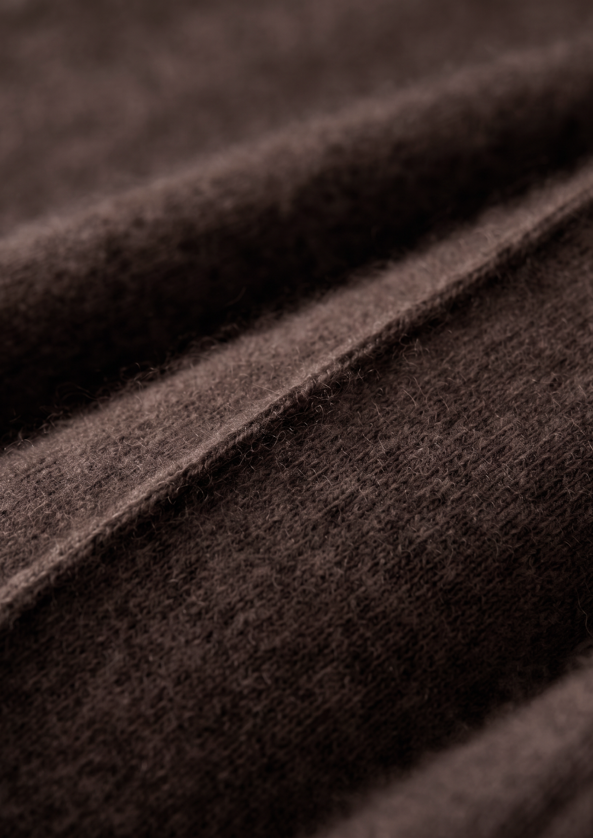 Pure Extra-Fine Merino Wool Dark Brown Luzzo Set, view 10
