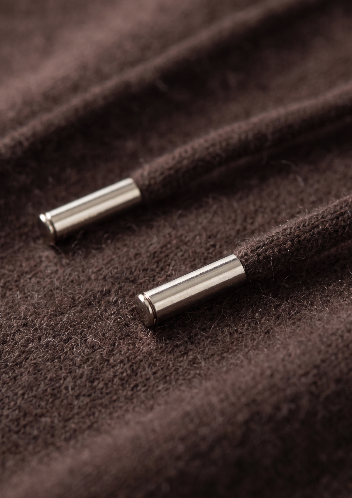 Pure Extra-Fine Merino Wool Dark Brown Luzzo Set, view 9