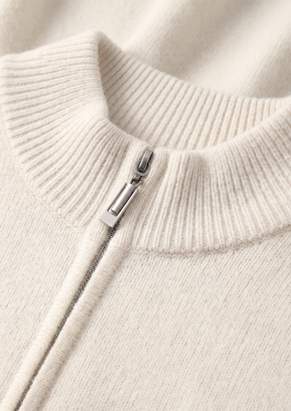 Pure Extra-Fine Merino Wool Cream White Luzzo Set, view 2