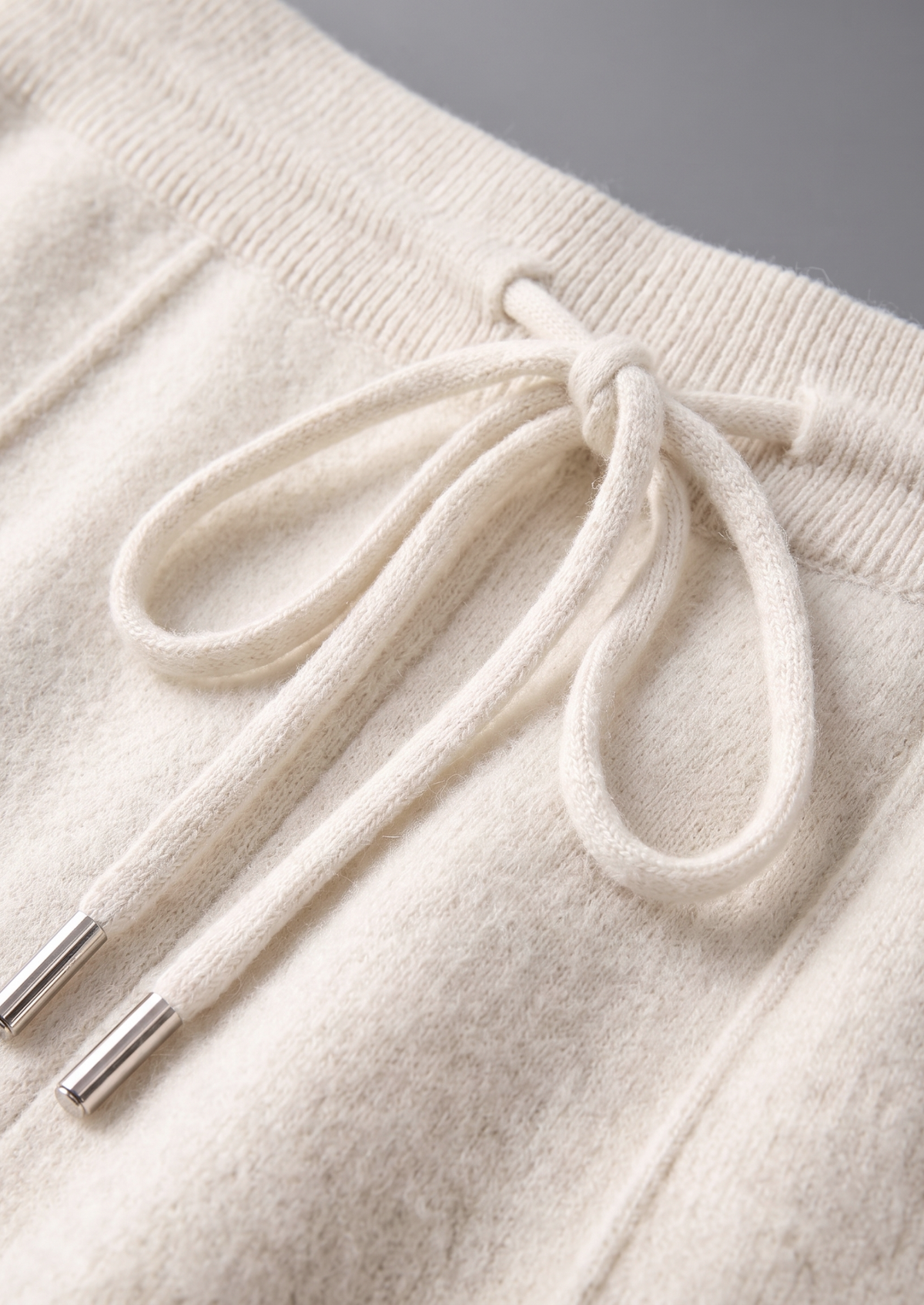 Pure Extra-Fine Merino Wool Cream White Luzzo Set, view 5