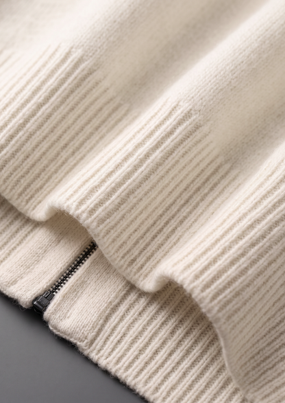 Pure Extra-Fine Merino Wool Cream White Luzzo Set, view 6