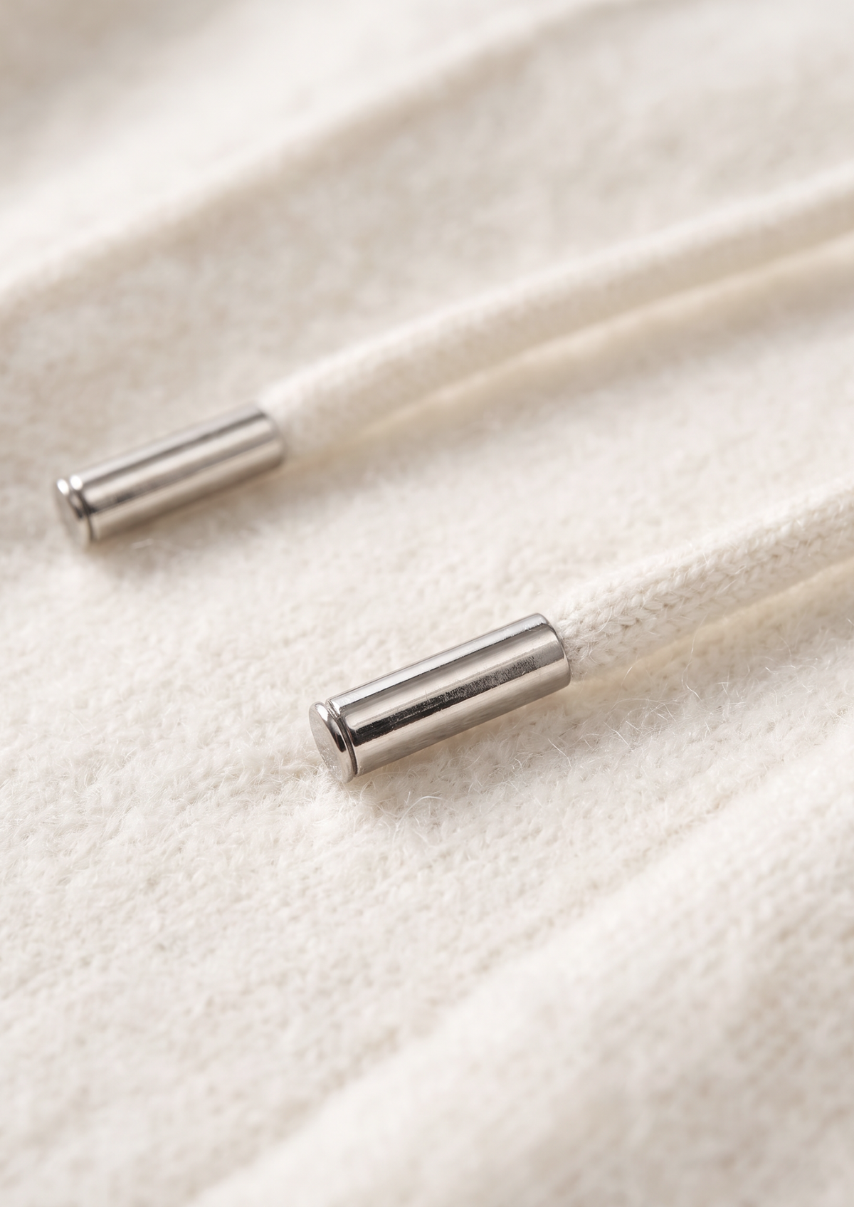 Pure Extra-Fine Merino Wool Cream White Luzzo Set, view 8