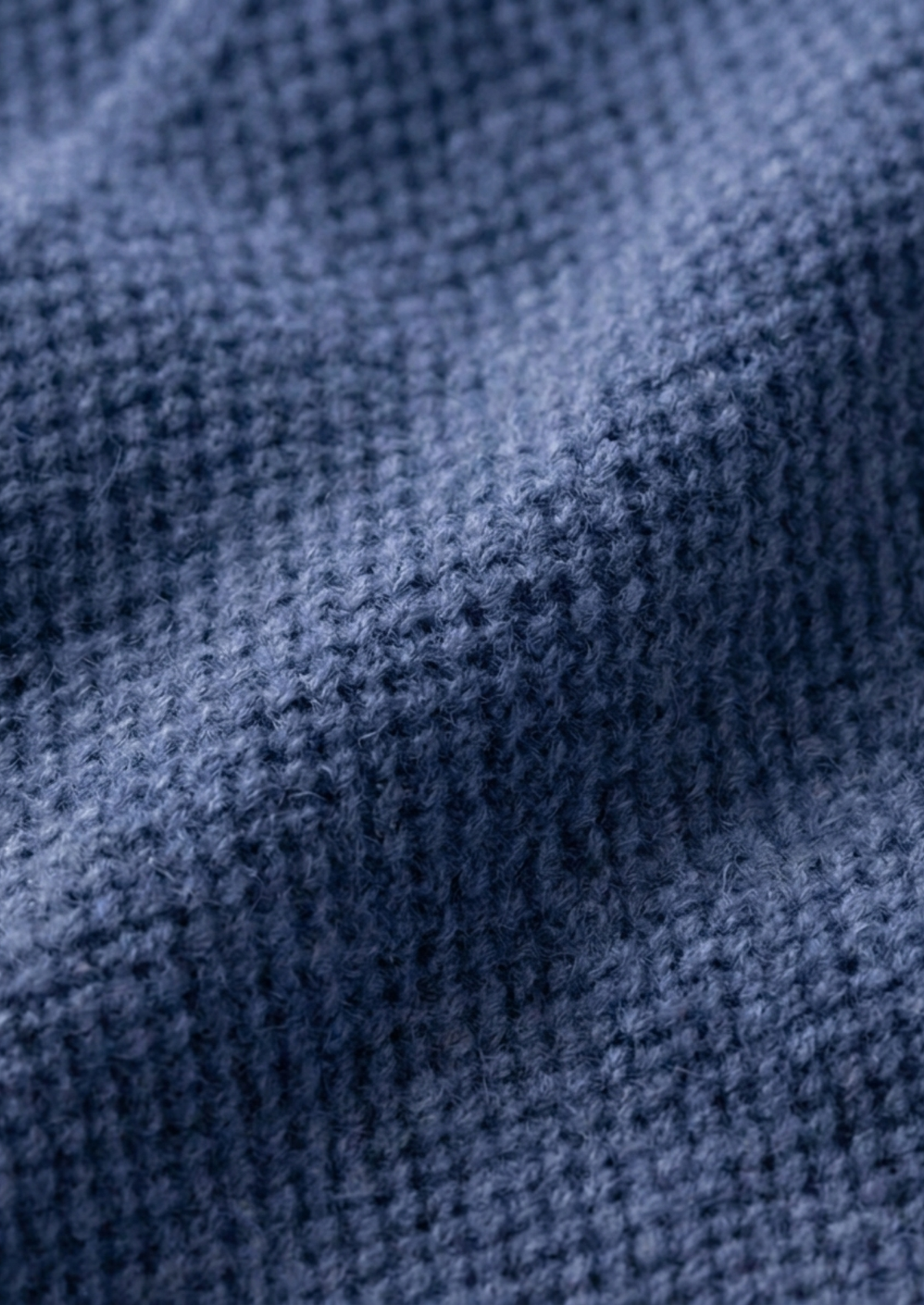 Pure Extra-Fine Merino Wool Sea Blue Button Overshirt, view 7