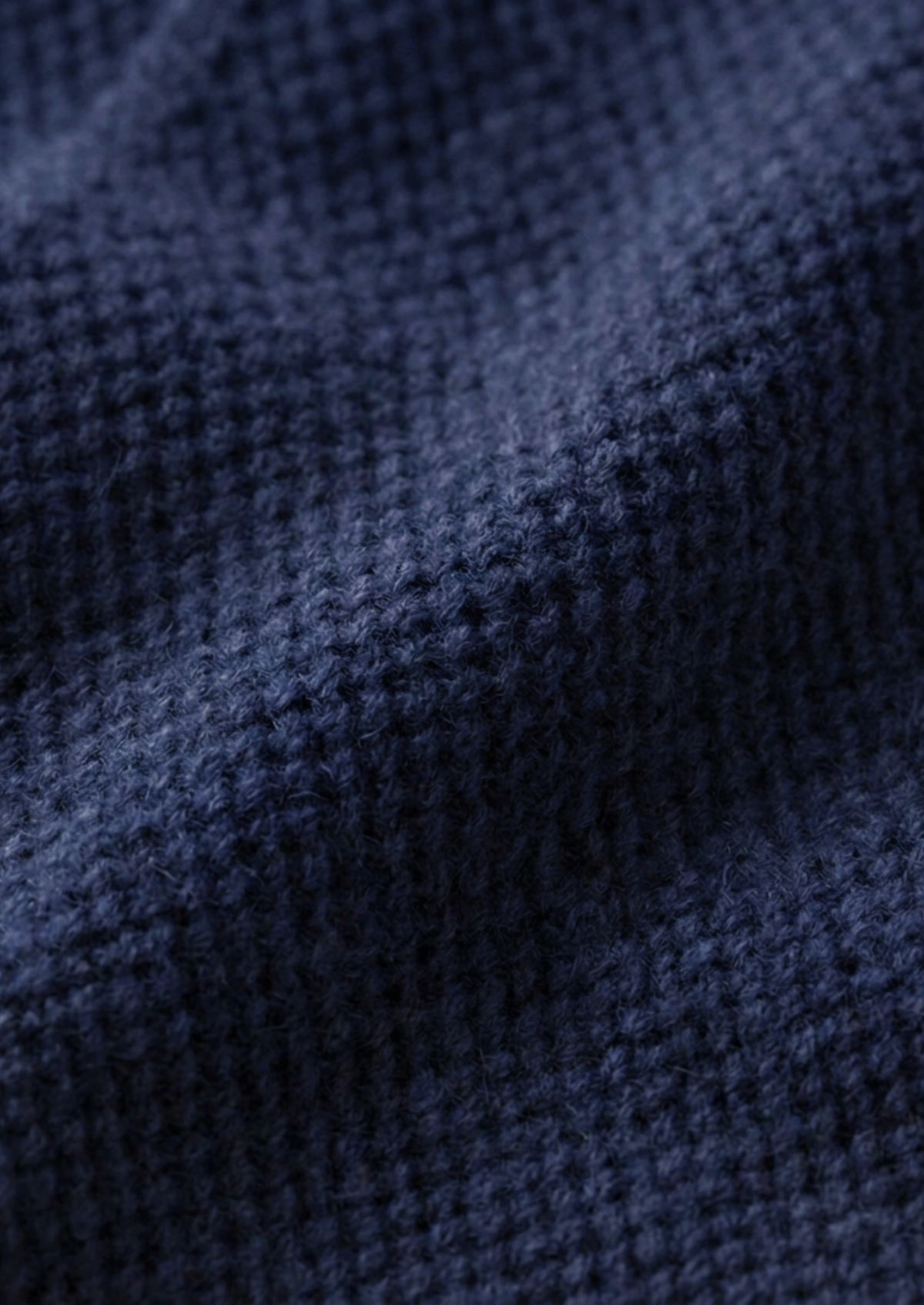 Pure Extra-Fine Merino Wool Navy Blue Button Overshirt, view 7