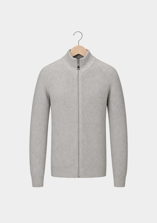 Merano Zip Cardigan, front view