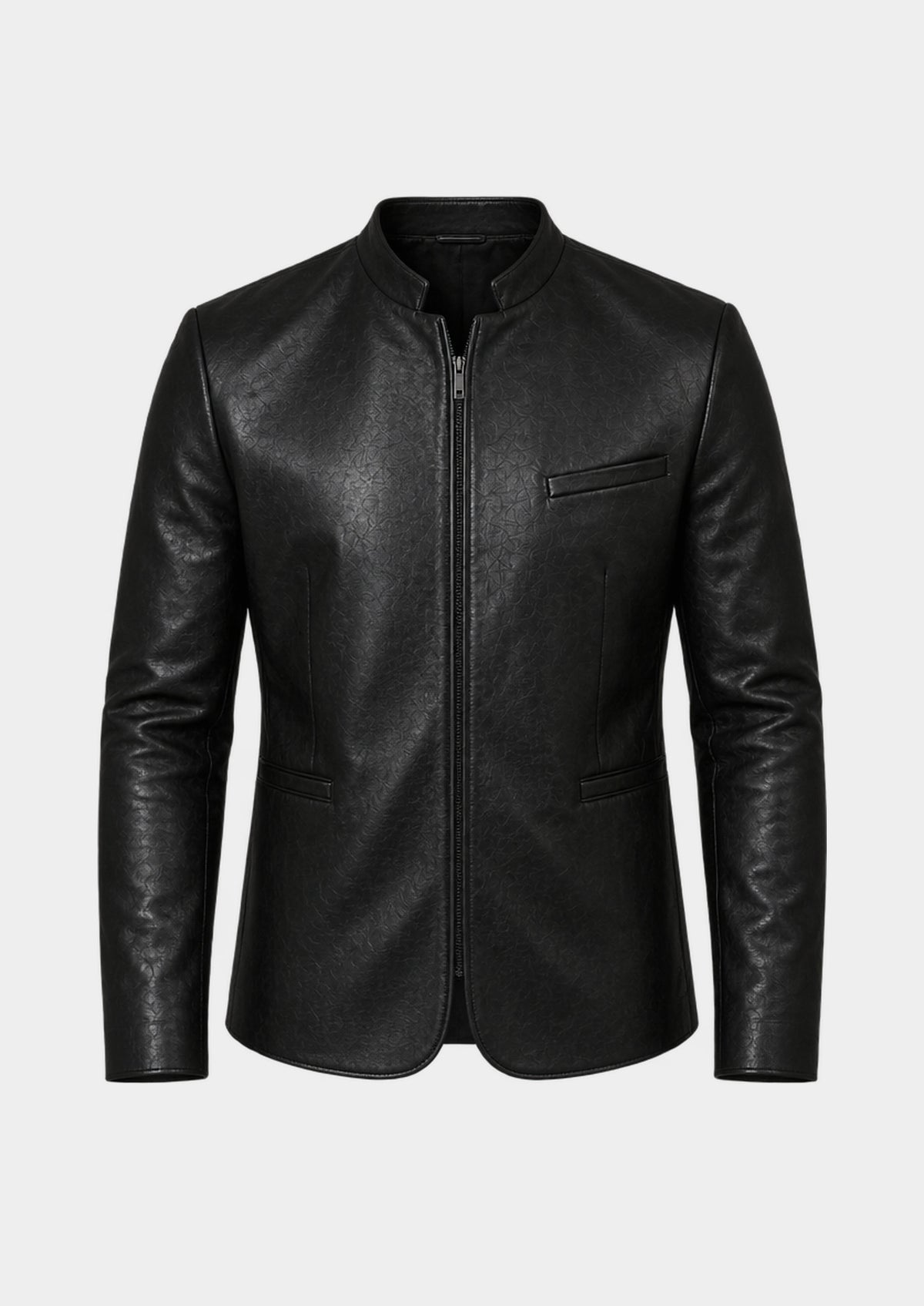 Chaqueta Odense de piel, vista frontal
