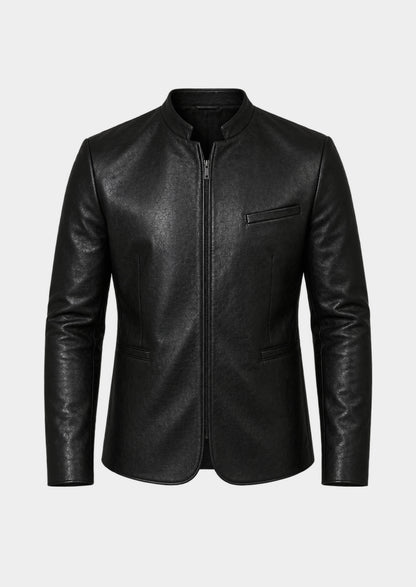 Chaqueta Odense de piel, vista frontal
