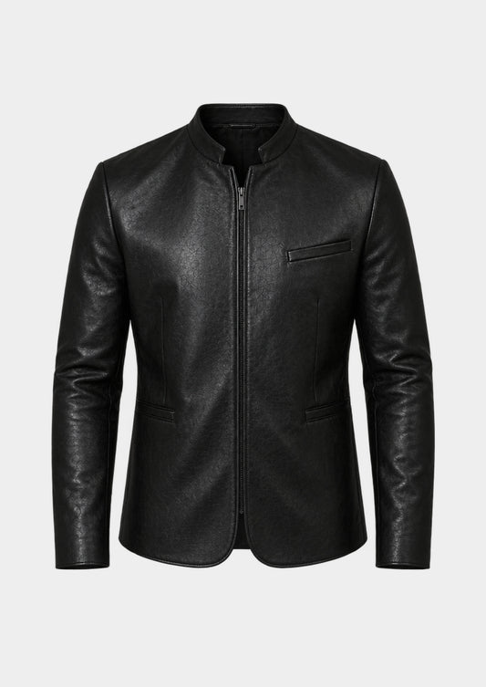 Odense Leather Jacket, front view