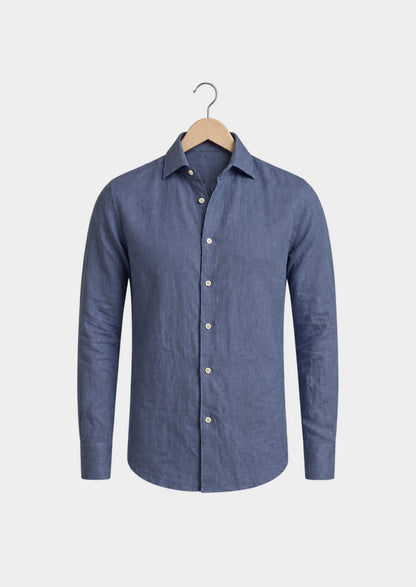 Chemise Palatino côtière - Bleu, vue de face