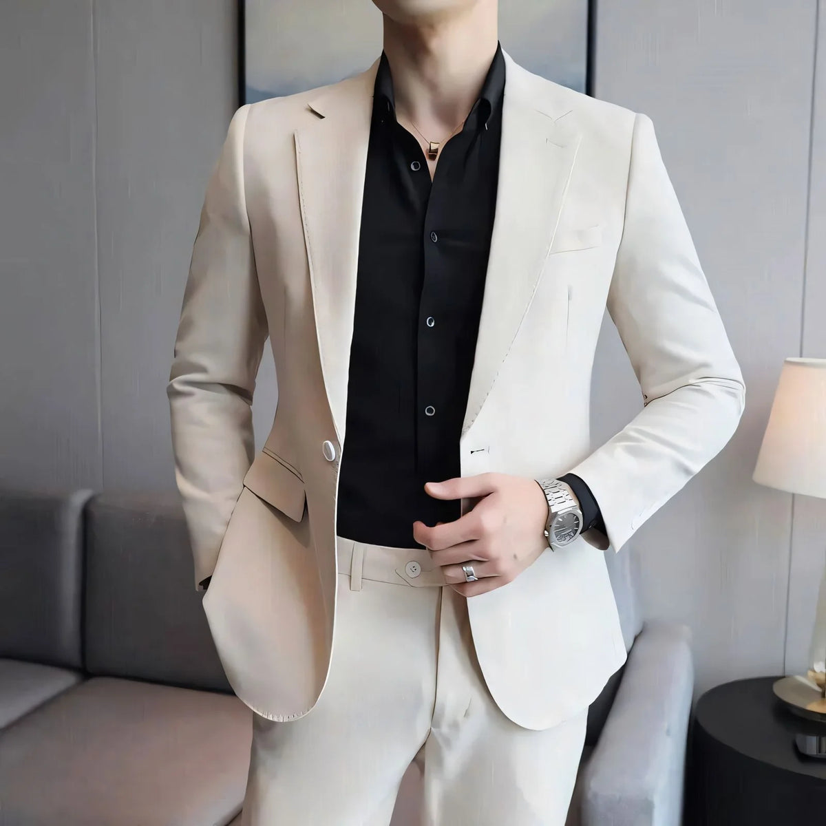 Pesaro One-Button Blazer