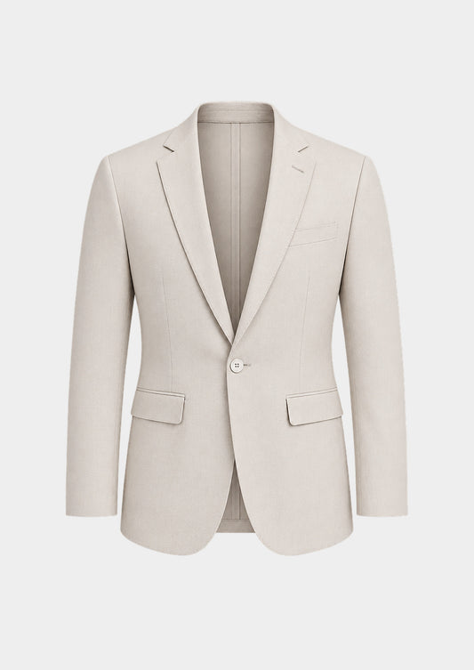 Pesaro One-Button Blazer, front view