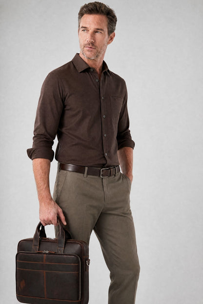 Piacenza Leather Briefcase