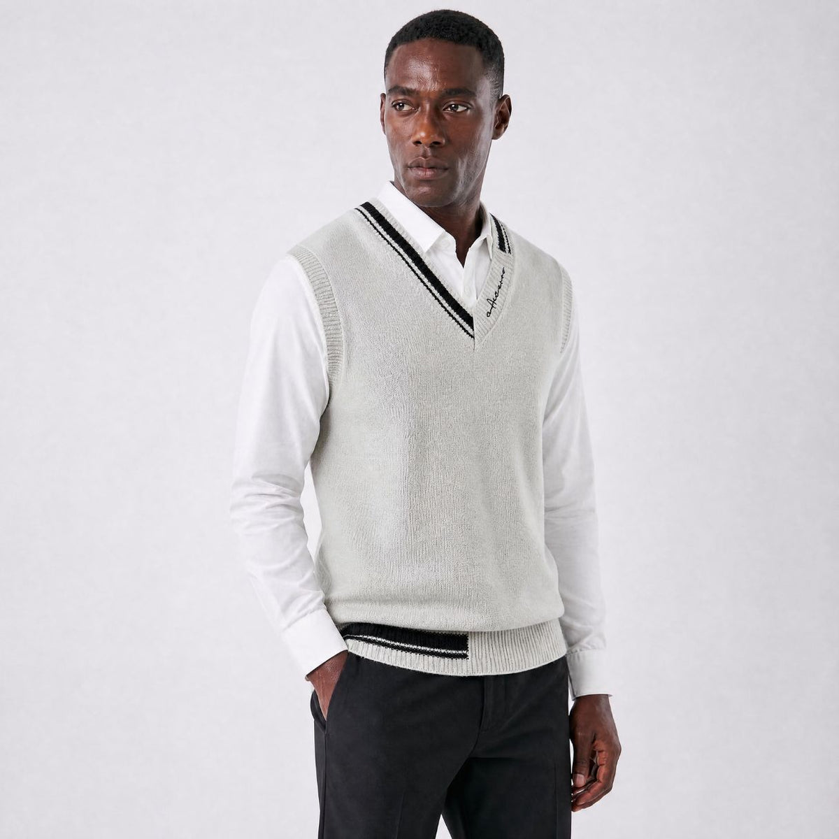 Prato Varsity Knit Vest