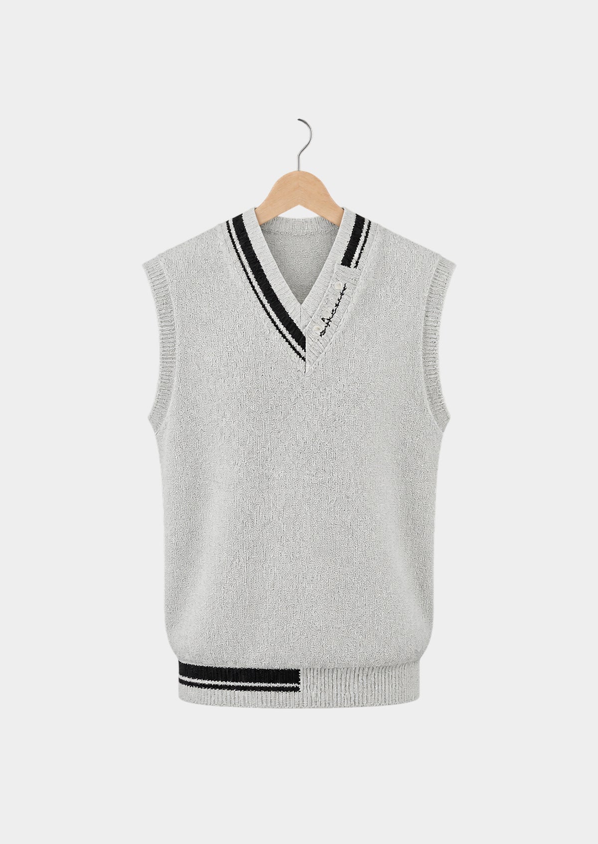 Prato Varsity Knit Vest, front view