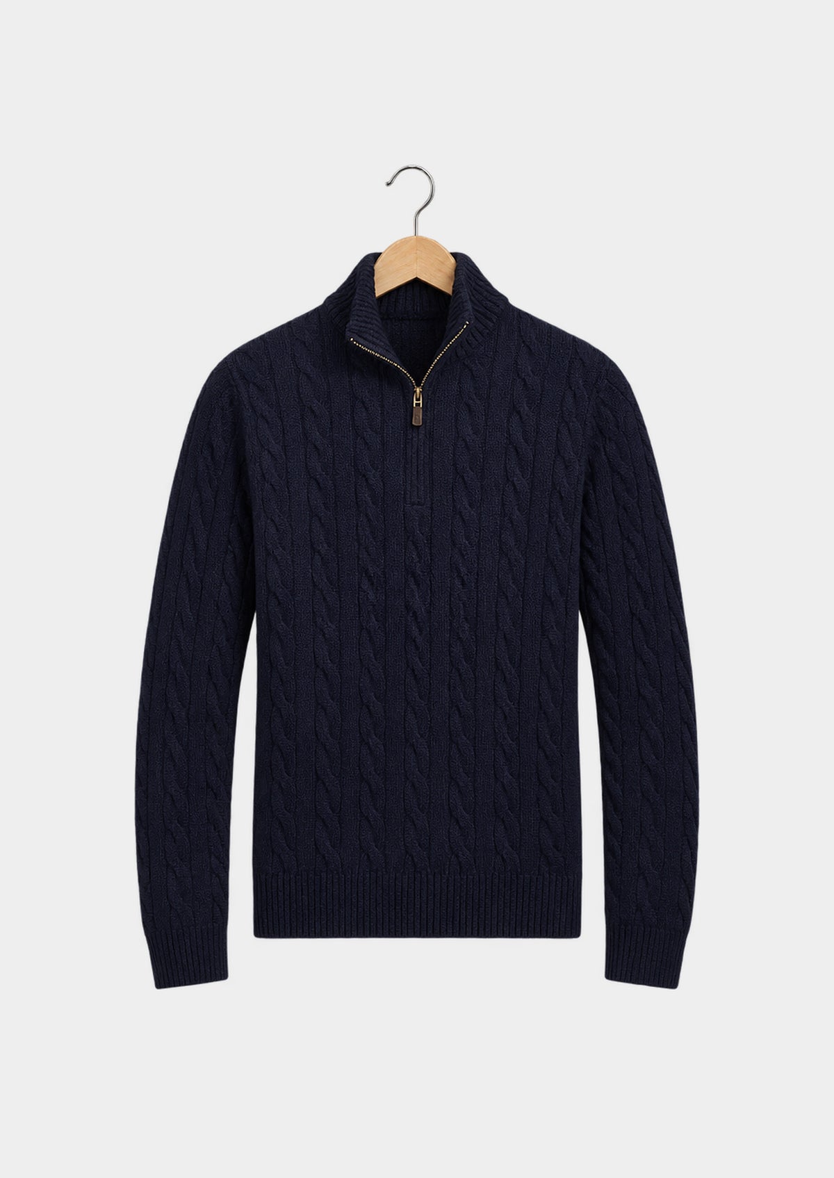 Sestriere Cable-Knit Half-Zip, front view