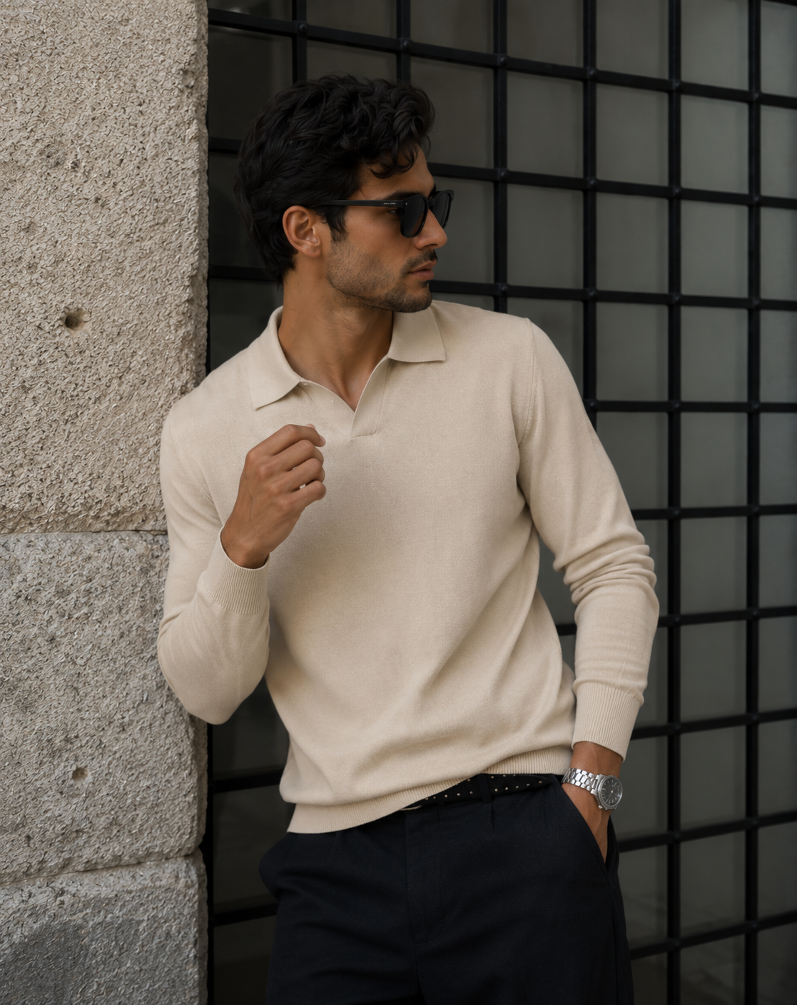 Jersey Hallstatt con cuello polo