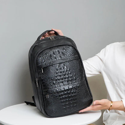 Mochila Tallinn con grabado de cocodrilo