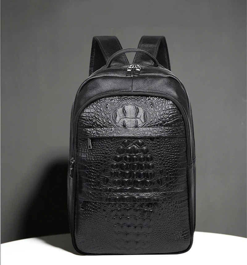 Mochila Tallinn con grabado de cocodrilo