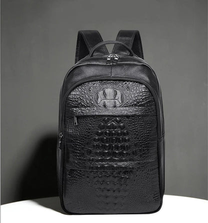Mochila Tallinn con grabado de cocodrilo