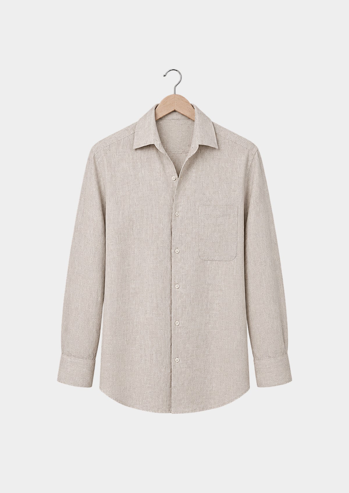 Chemise Tiberina côtière - Beige clair, vue de face