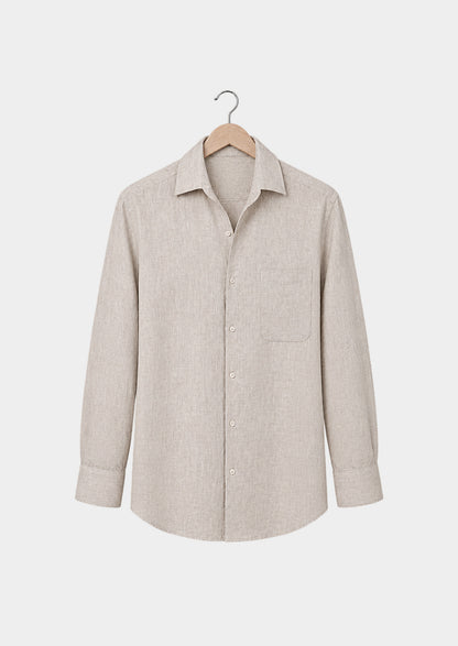 Chemise Tiberina côtière - Beige clair, vue de face