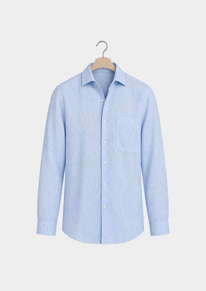 Chemise Tiberina côtière - Bleu clair, vue de face