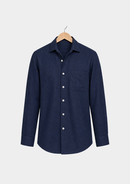 Chemise Tiberina côtière - Bleu marine, vue de face