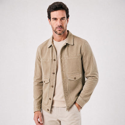 Trieste Khaki Denim Jacket