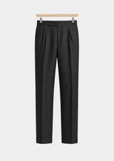 Pantalon Velia côtier plissé - Noir