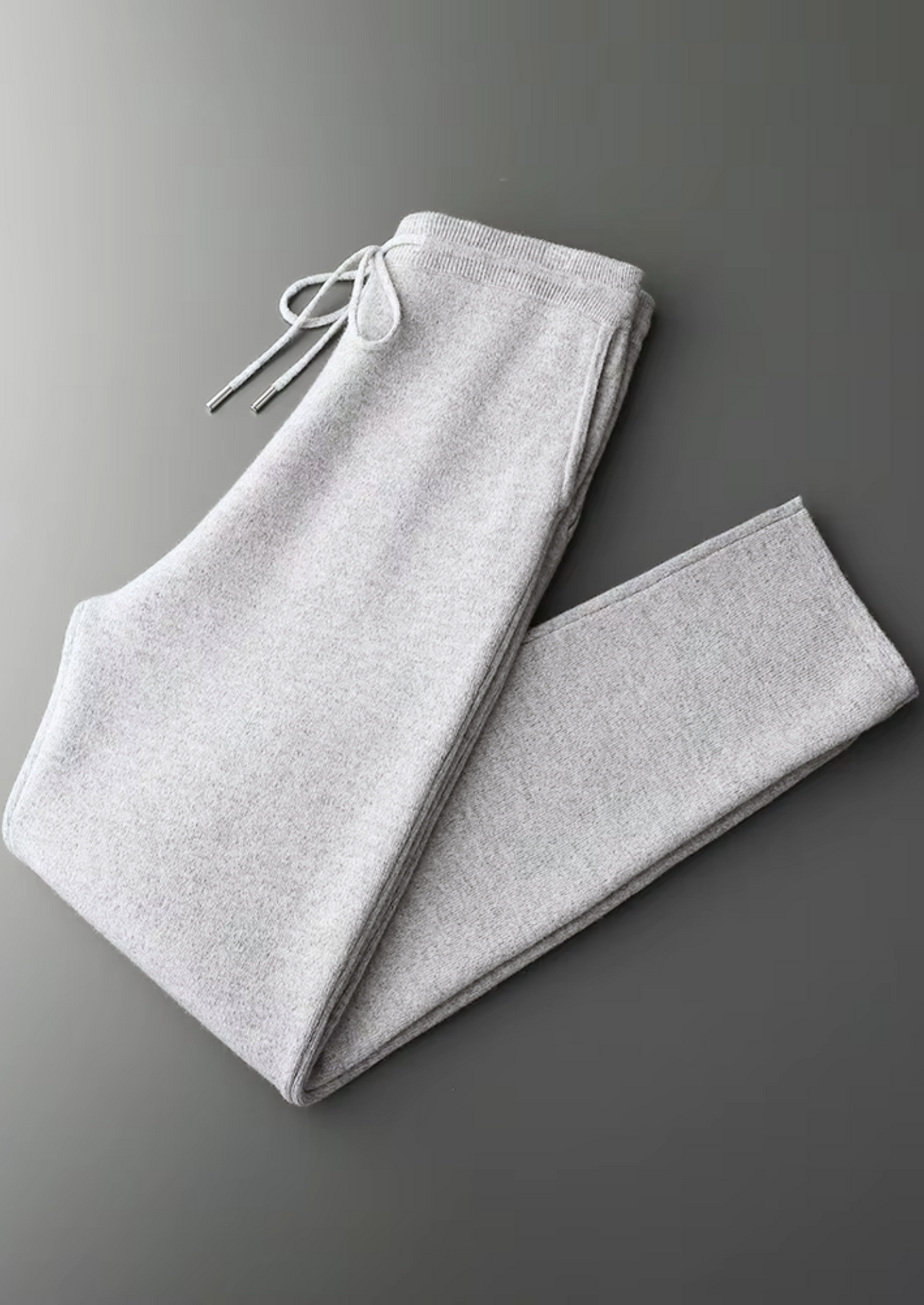 Pure Extra-Fine Merino Wool Light Gray Savro Set, view 4